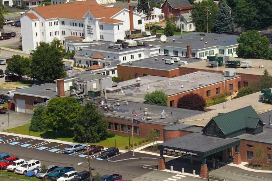 aerial view of Stephens Memorial Hospital in Norway, ME
